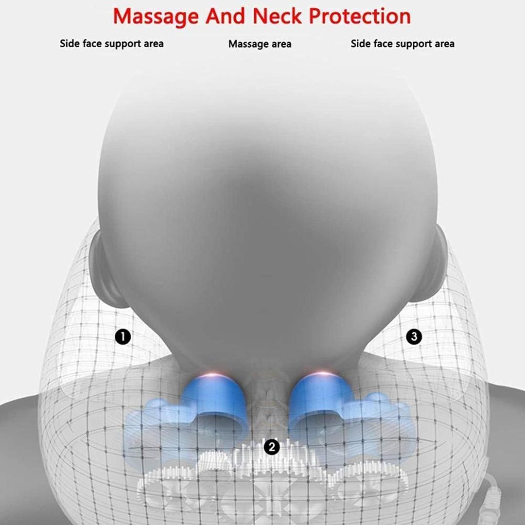 Rechargeable U Shaped Electric Travel Neck Massage Pillow